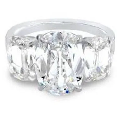 Classic Trilogy Henri Daussi GIA Certified Engagement Ring Features 3 Cushion Cut Diamonds