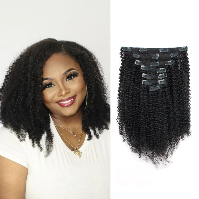 Clip in Hair Extension Afro Kinky Curly