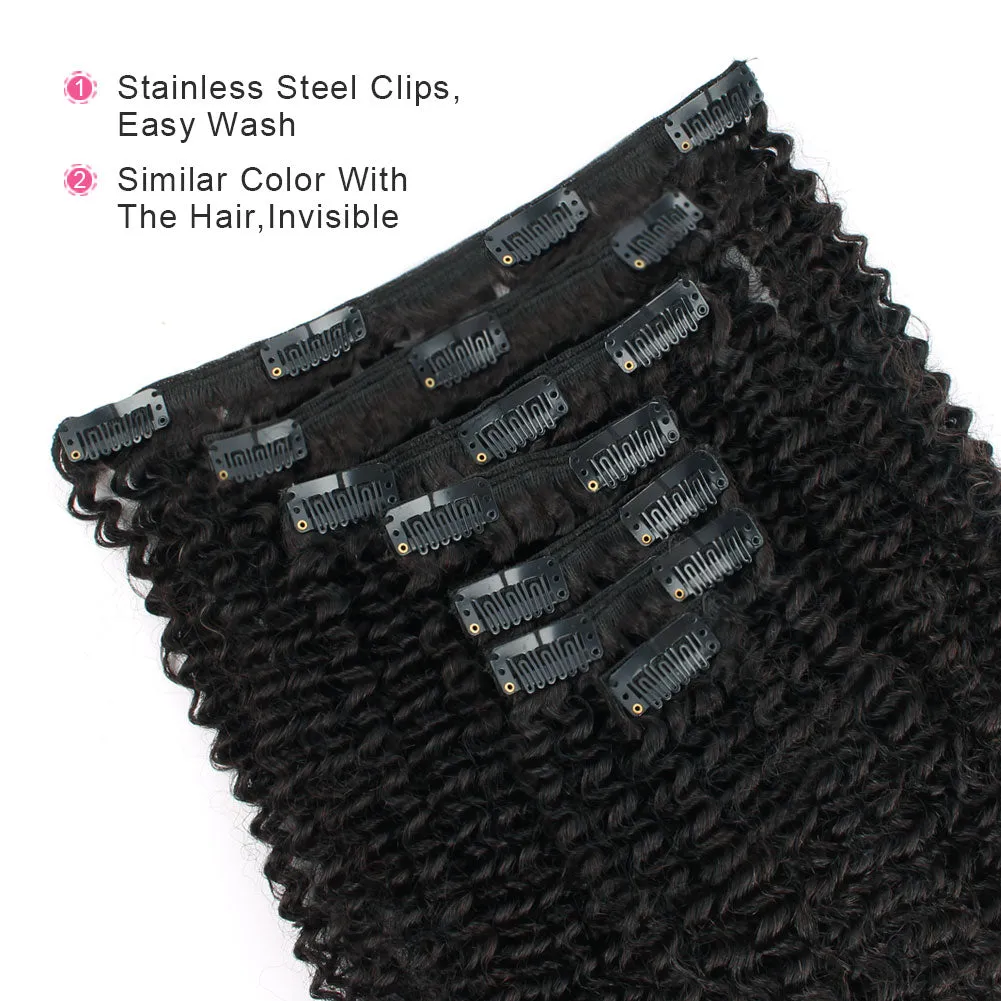 Clip in Hair Extension Afro Kinky Curly