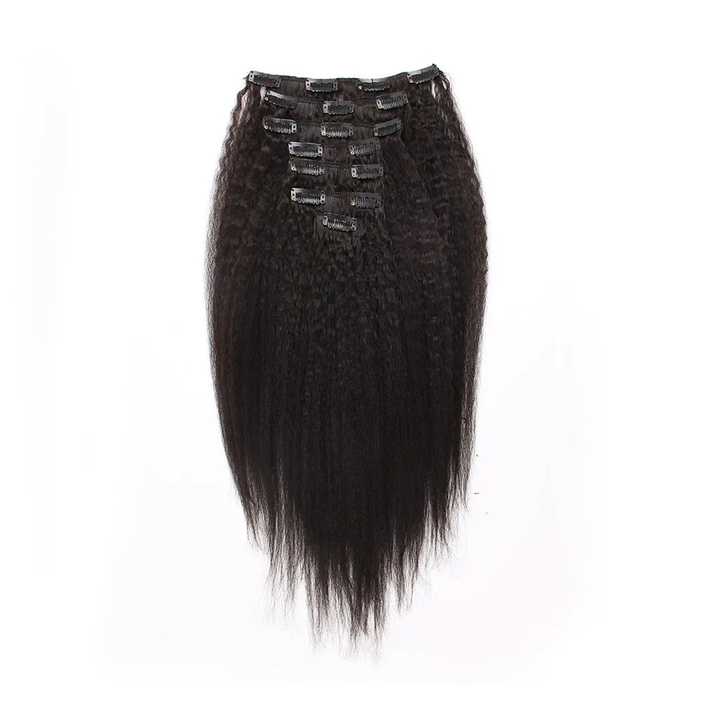 Clip in Hair Extension Kinky Straight