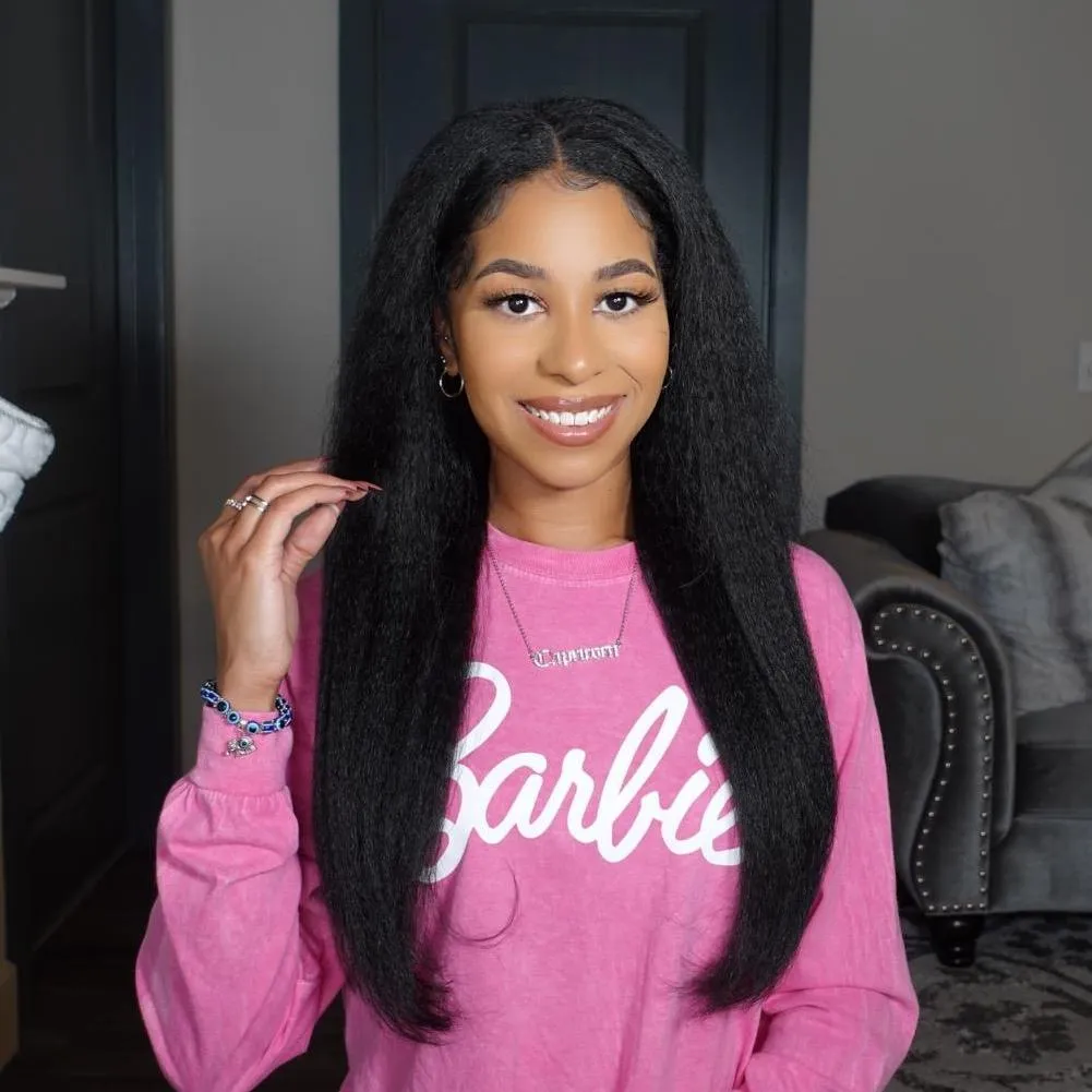 Clip in Hair Extension Kinky Straight