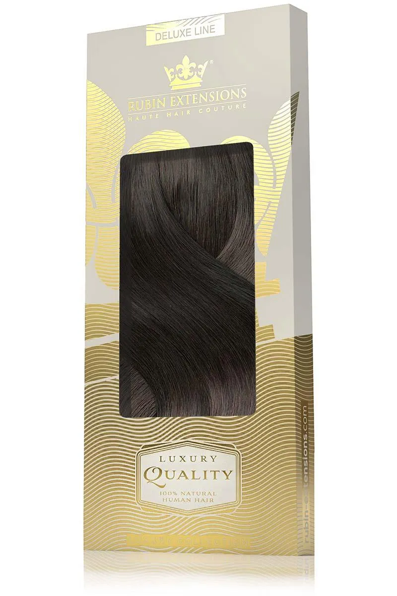 Clip-In LUXURY  Extensions Chocolate Roast Brown Deluxe Line