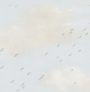 Clouds With Birds Wallpaper
