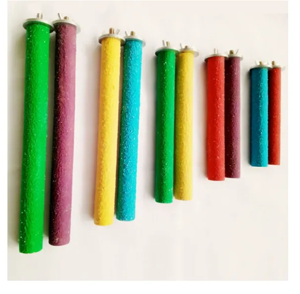 Colorful Pet Paw Grinding Toys Parrot Stand Chew Color Random Budgie Perches Cage Station