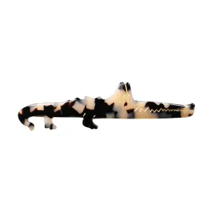Crocodile Light Tortoiseshell Hair Clip
