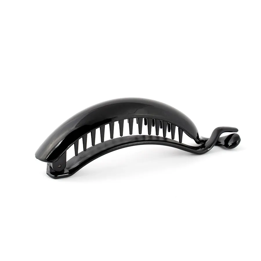 Curved Banana Black Plastic Clip
