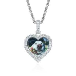Custom Heart Photo Pendant