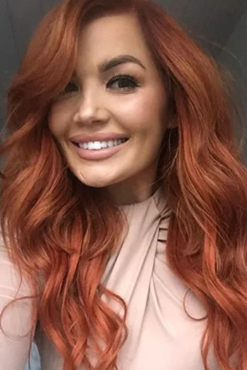 Dark Auburn/Copper Red (#33) Double Wefted Full Head Clip In Hair Extensions