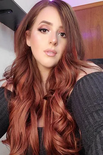 Dark Auburn/Copper Red (#33) Double Wefted Full Head Clip In Hair Extensions