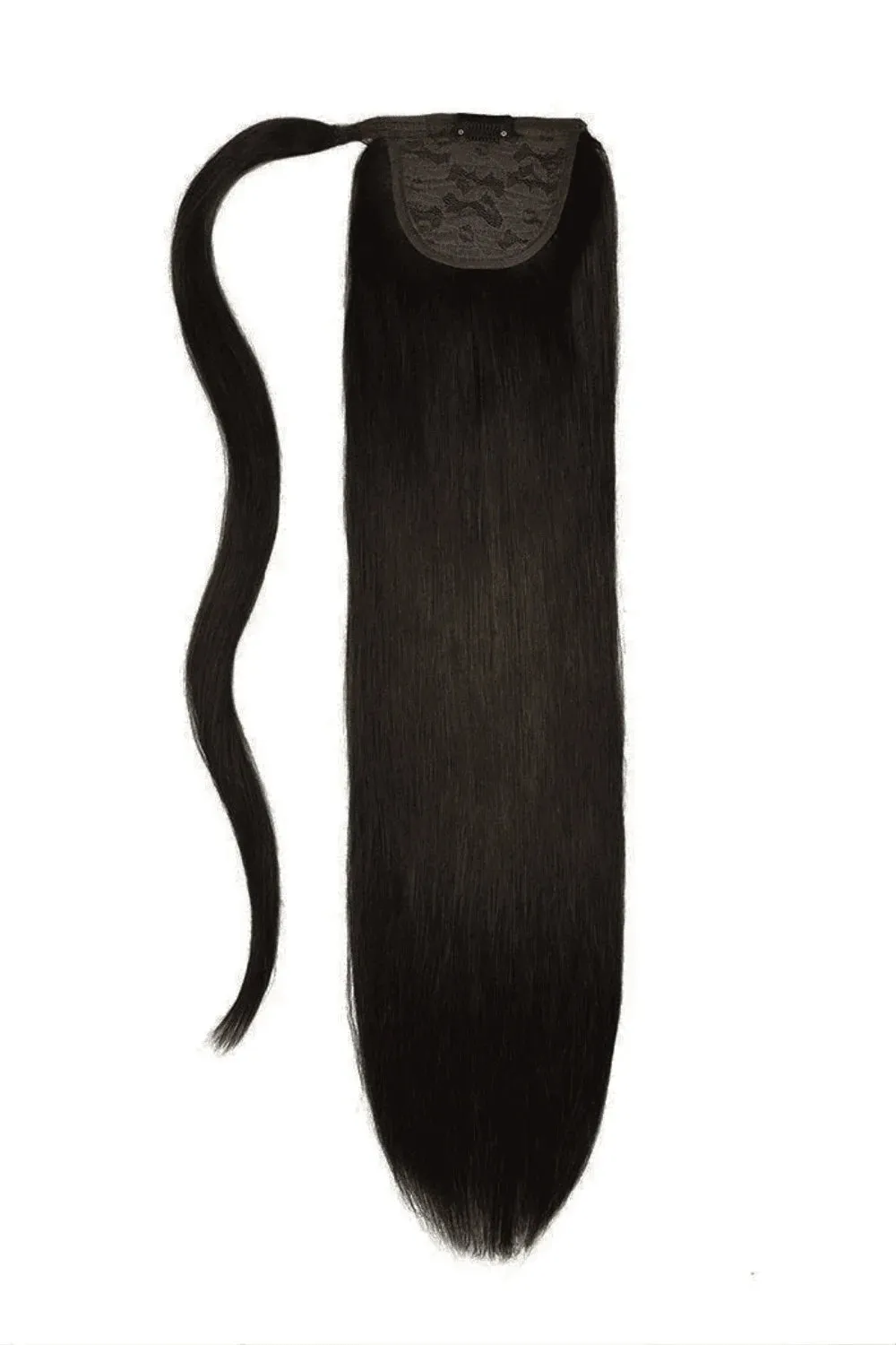Darkest Brown (#2) Straight Up Wrap Around Ponytail Extension
