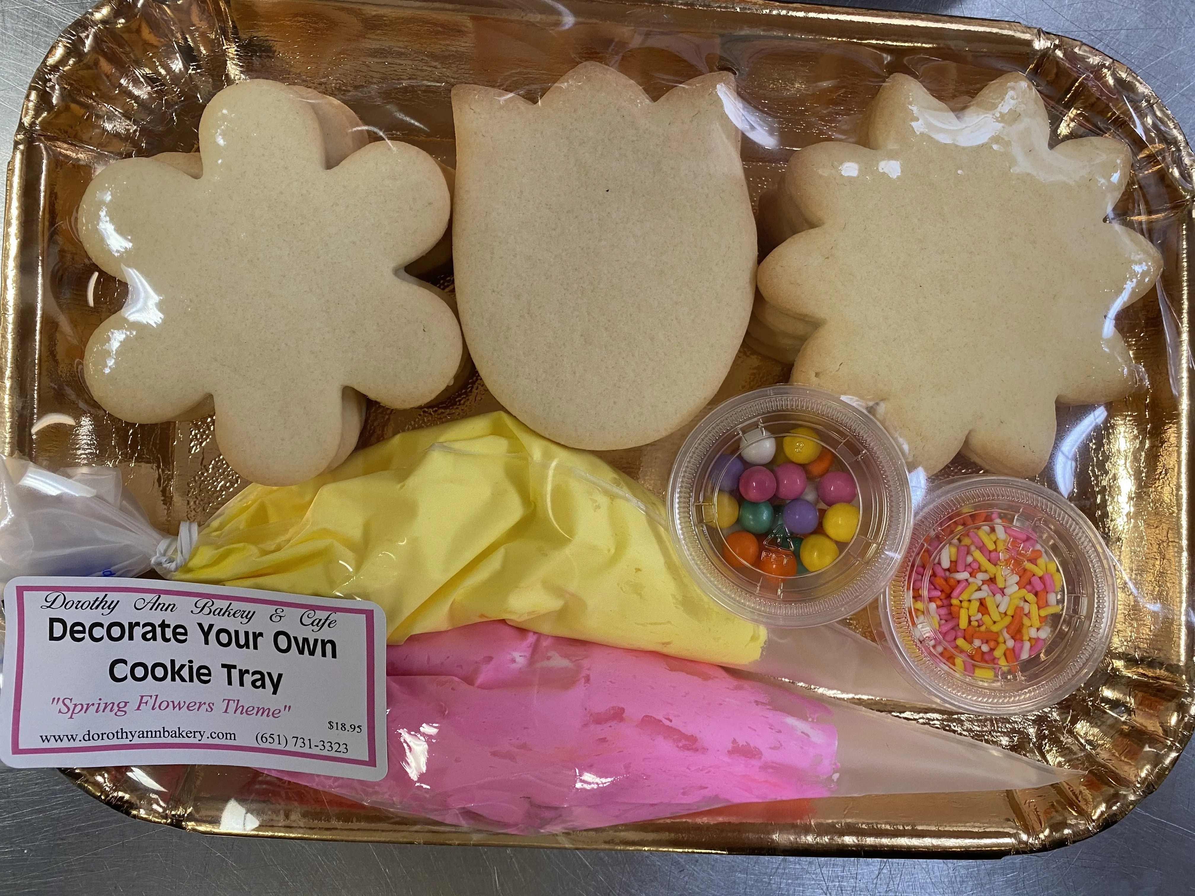 Decorate Your Own Cookie Tray- Spring Flowers Theme