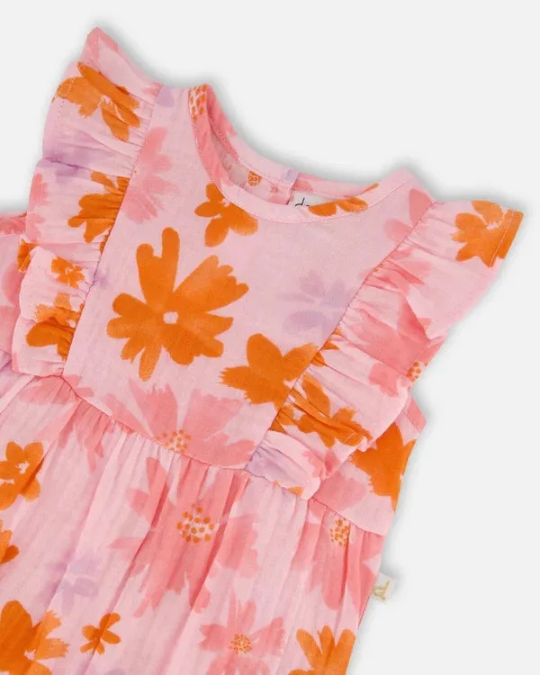 DEUX PAR DEUX- BABY PRINTED MUSLIN ROMPER