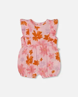 DEUX PAR DEUX- BABY PRINTED MUSLIN ROMPER