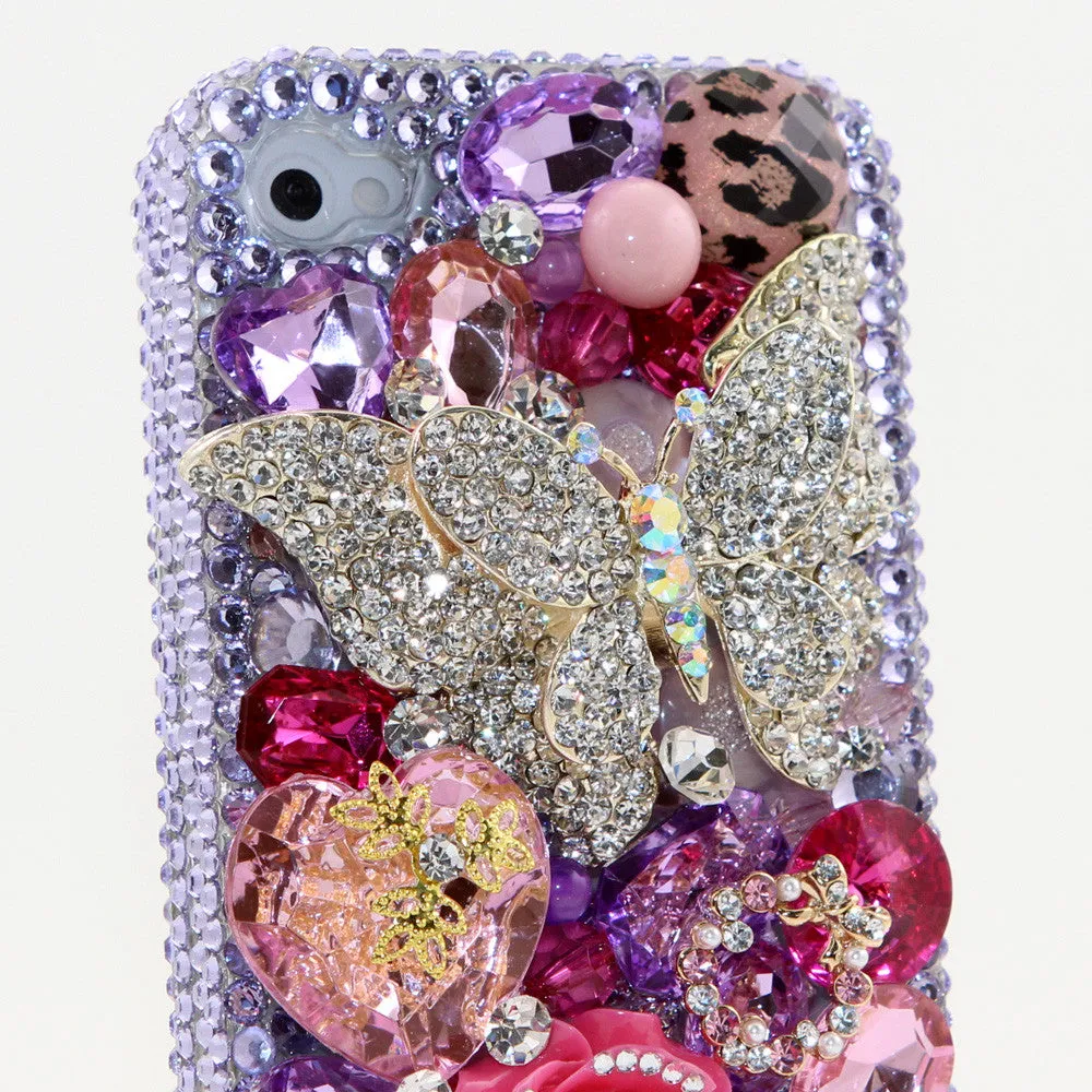 Diamond Butterfly in Light Purple Theme (style 466)