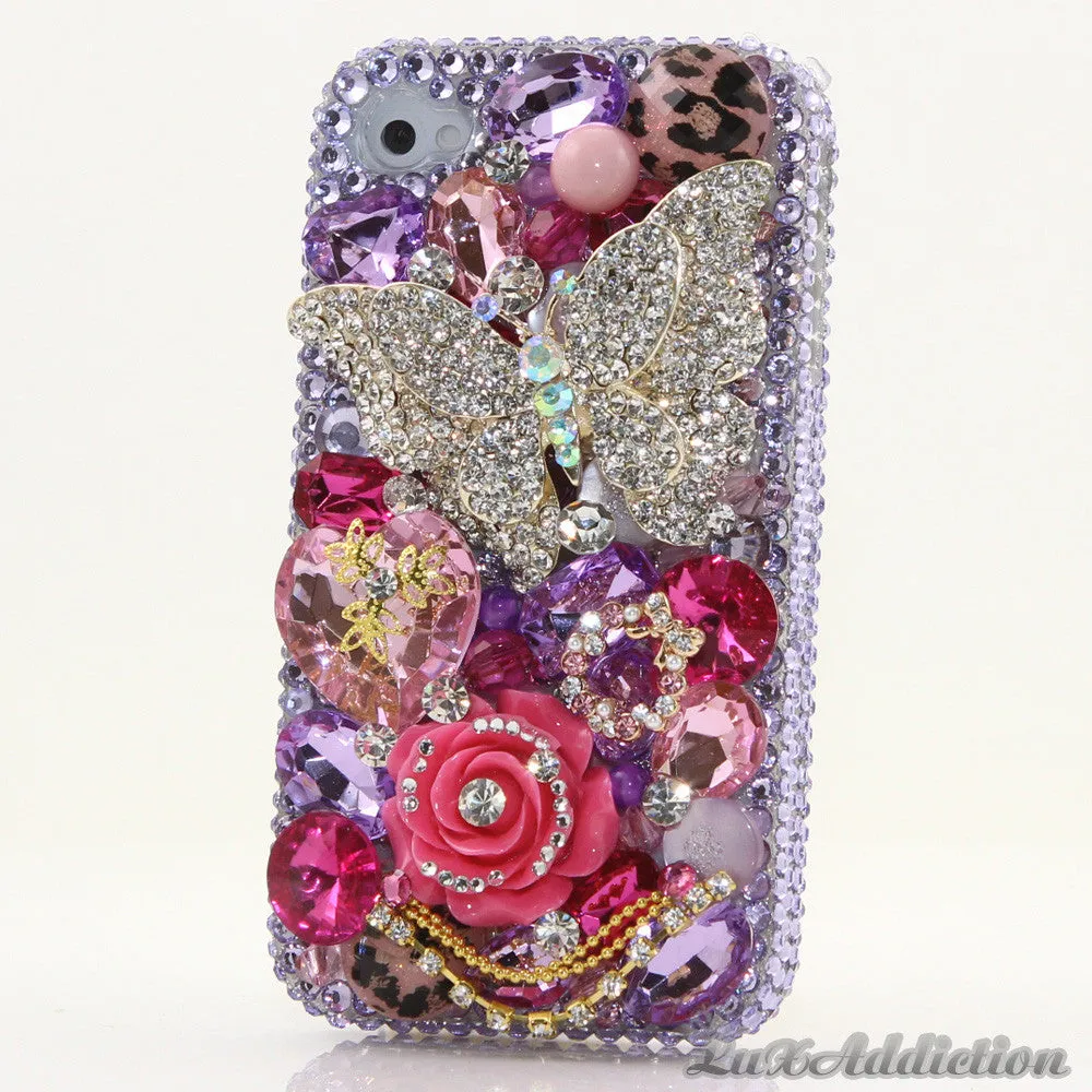 Diamond Butterfly in Light Purple Theme (style 466)