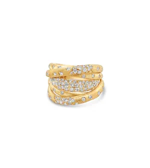 Diamond Celestial Crossover Ring