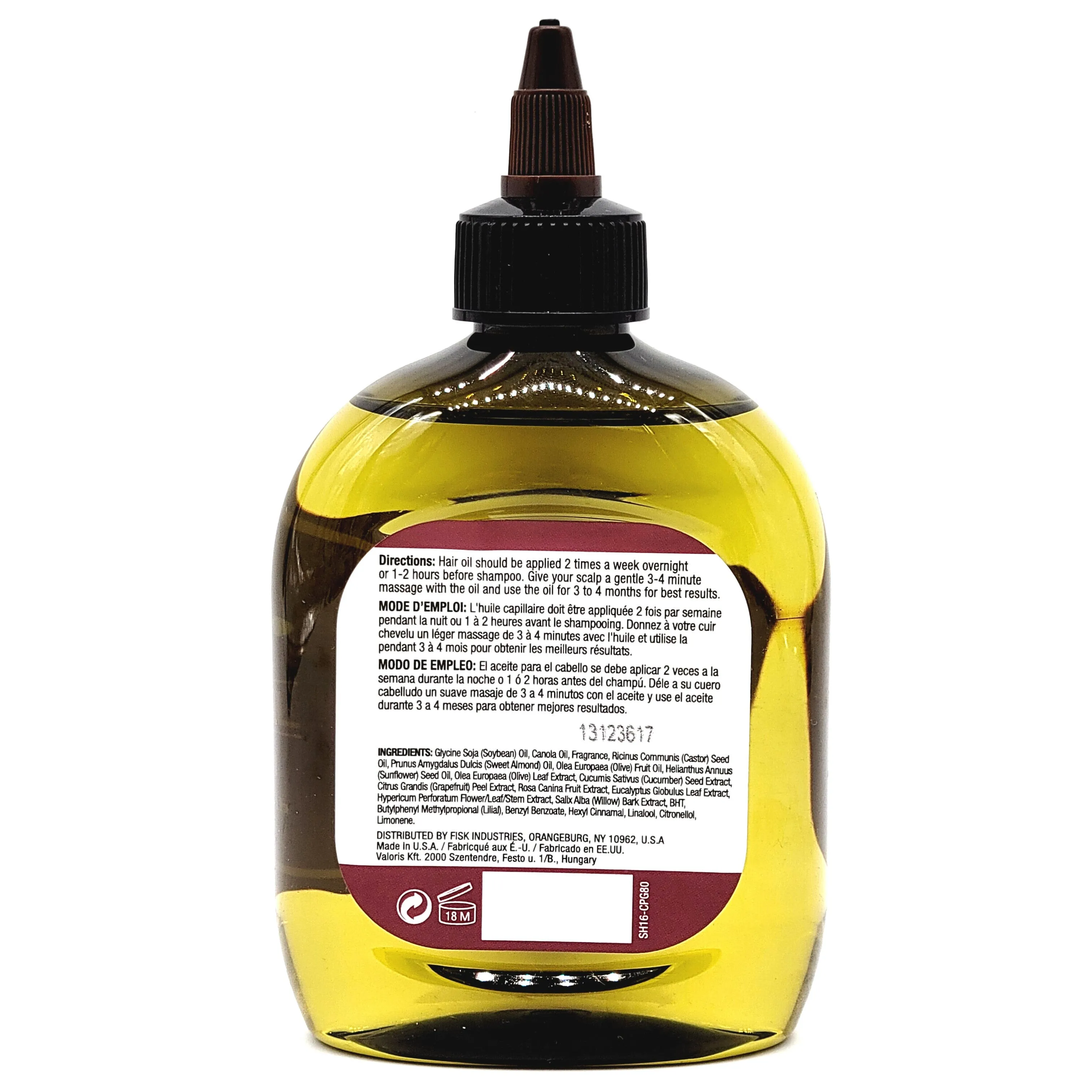 Difeel Castor Pro-Growth & Thicken Premium Hair Oil 7.1 oz. - Deluxe 2-PC Gift Set