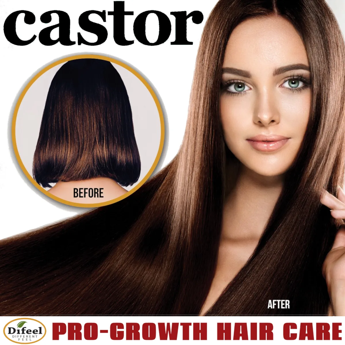 Difeel Castor Pro-Growth Shampoo 33 oz.