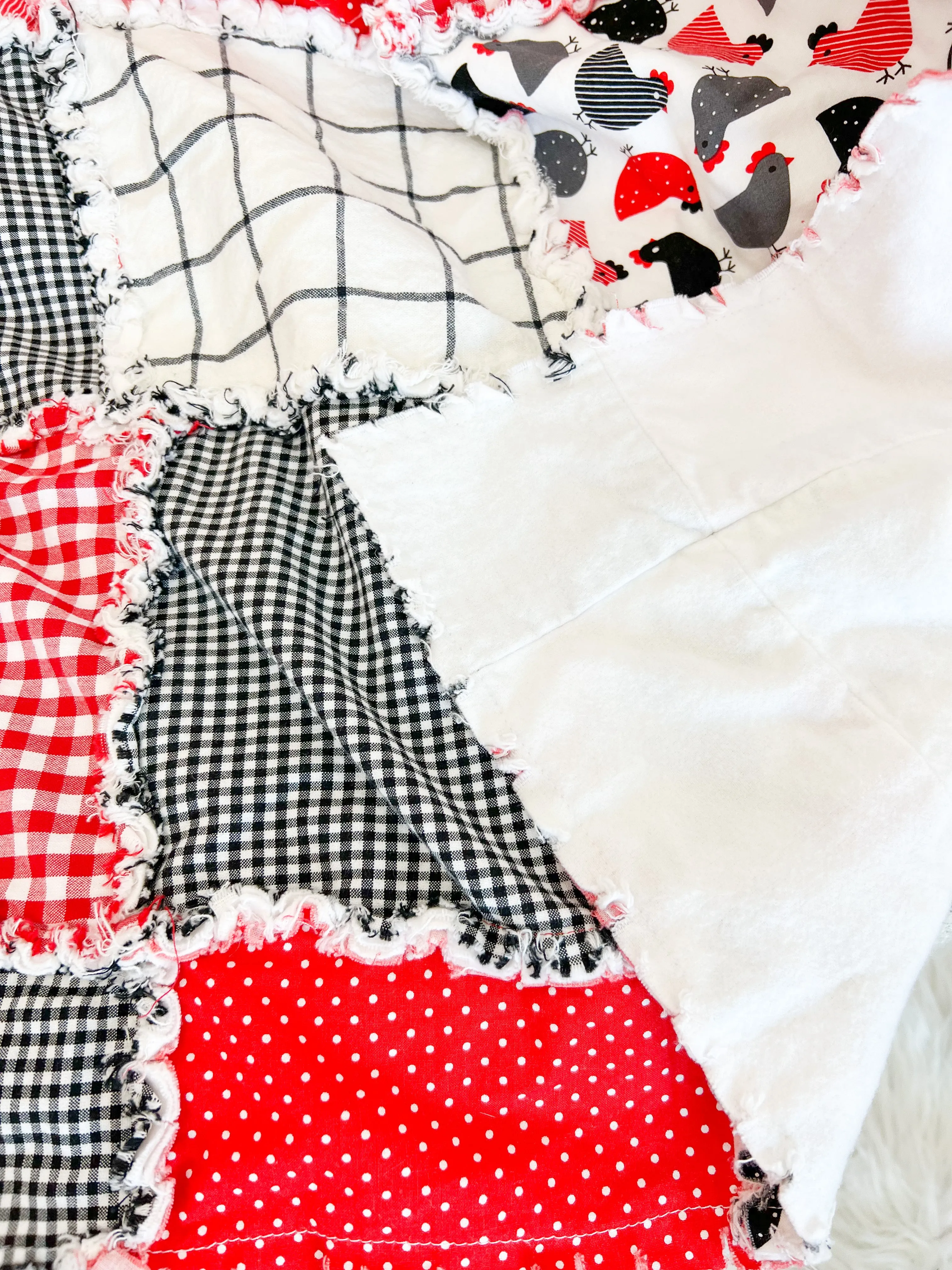 Disappearing 9 Square Rag Quilt Pattern