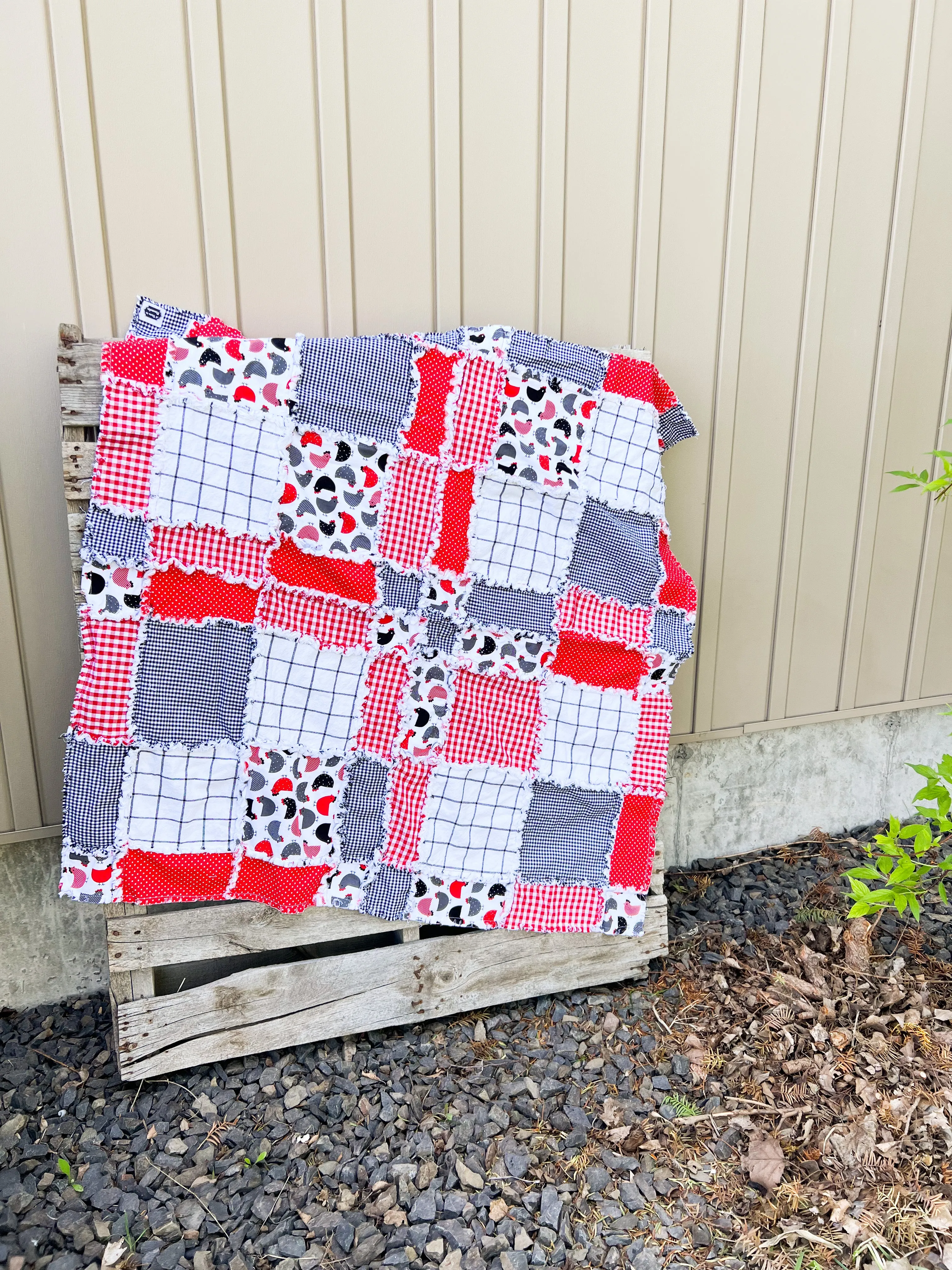 Disappearing 9 Square Rag Quilt Pattern