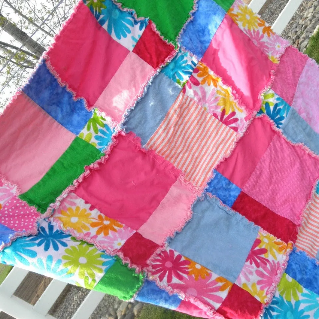 Disappearing 9 Square Rag Quilt Pattern