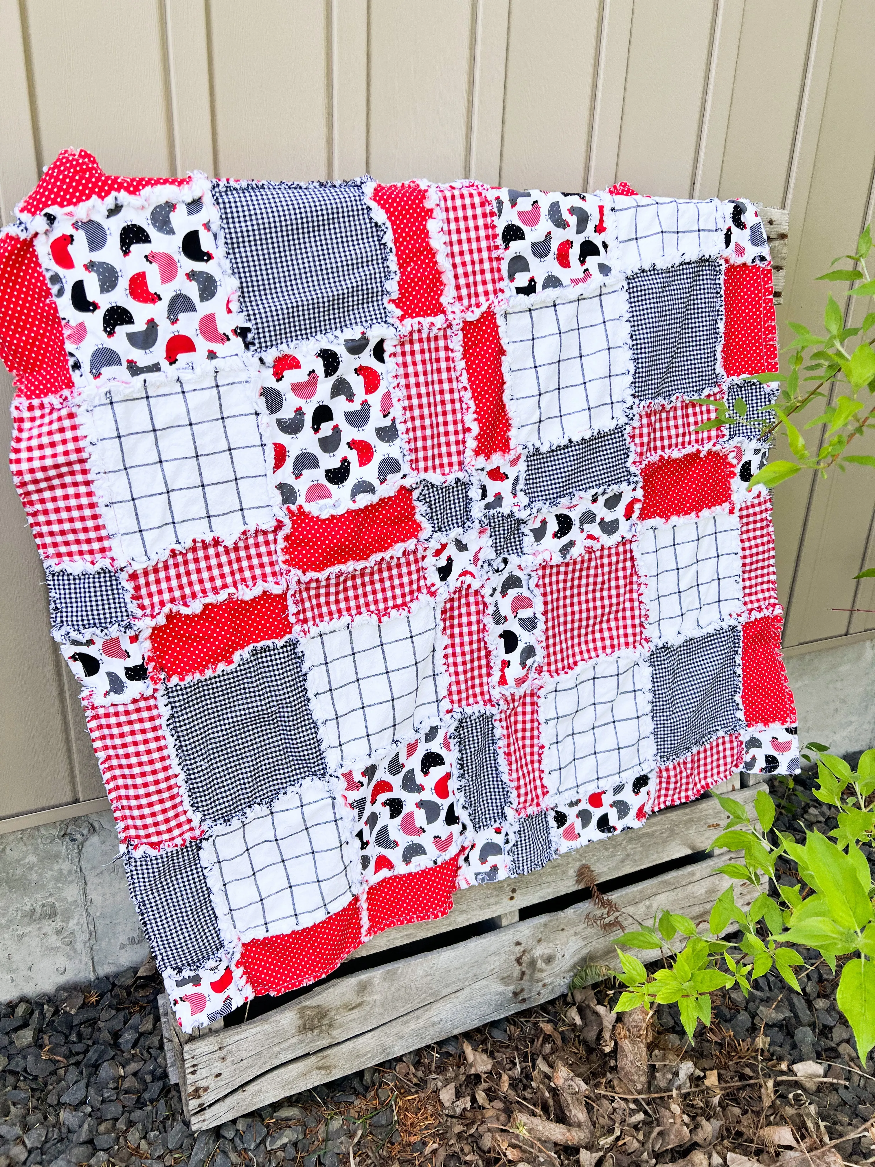Disappearing 9 Square Rag Quilt Pattern