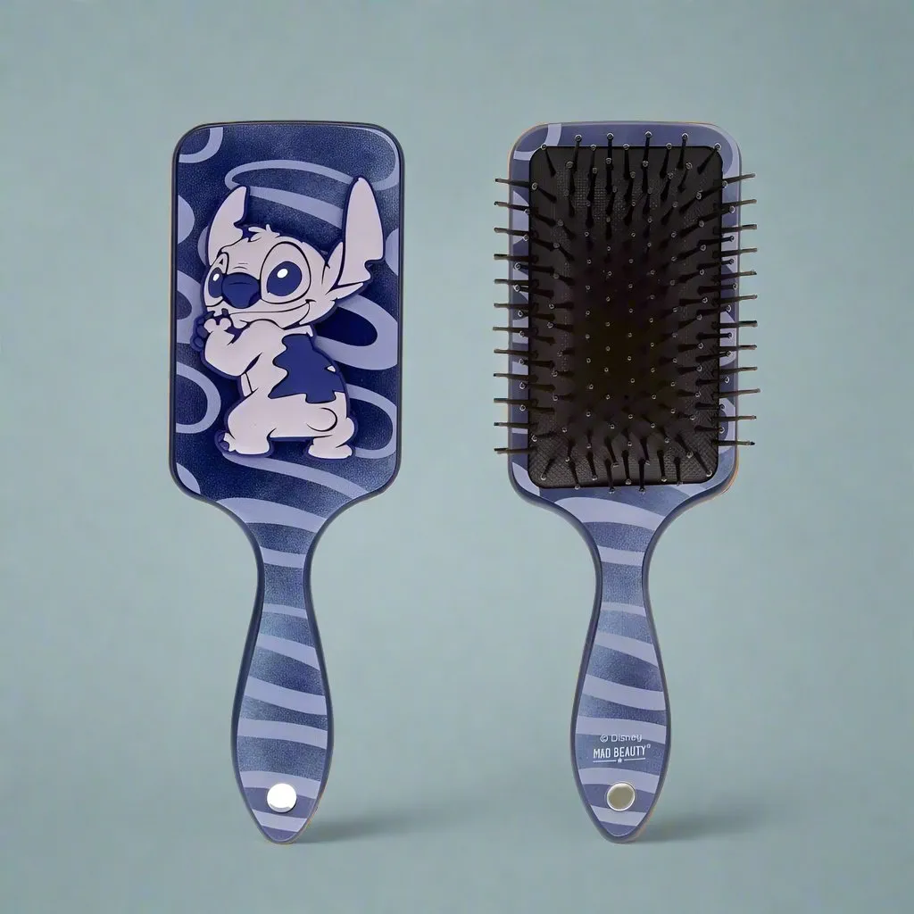Disney Stitch Denim Paddle Hair Brush