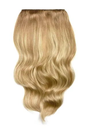 Double Wefted Full Head Biscuit Blondey Balayage Clip in Hair Extensions
