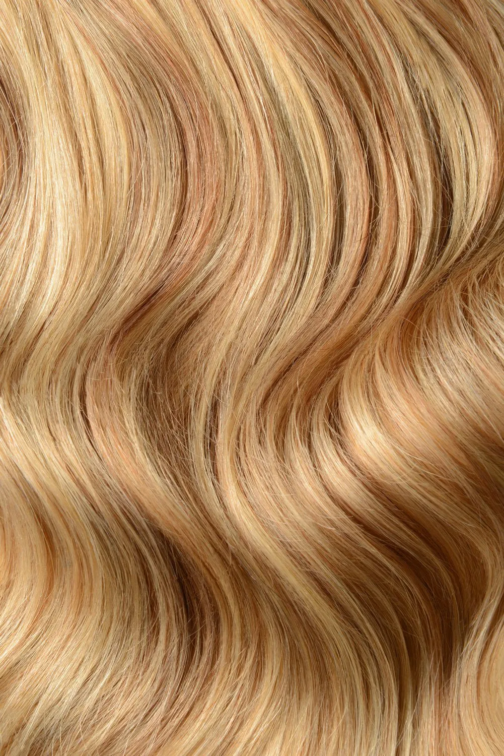 Double Wefted Full Head Remy Clip in Human Hair Extensions - Butterscotch Blonde (#10/16)