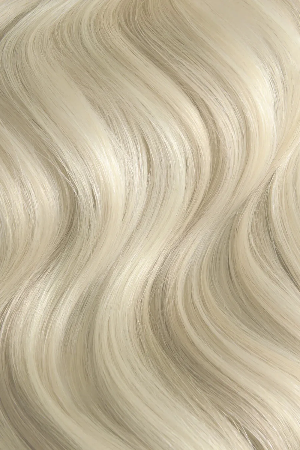 Double Wefted Full Head Remy Clip in Human Hair Extensions - Platinum BlondeMe