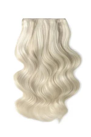 Double Wefted Full Head Remy Clip in Human Hair Extensions - Platinum BlondeMe