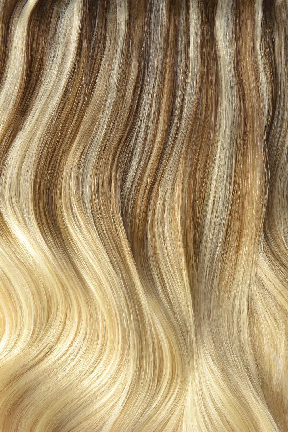 Double Wefted Full Head Remy Clip in Ombre Human Hair Extensions - (#TP6/613)