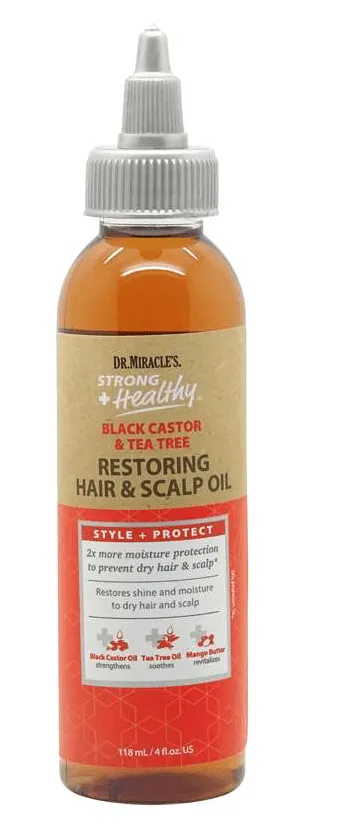 Dr Miracle's - Strong   Healthy - Huile revitalisante "Ricin noir & Arbre a thé" - 118ml