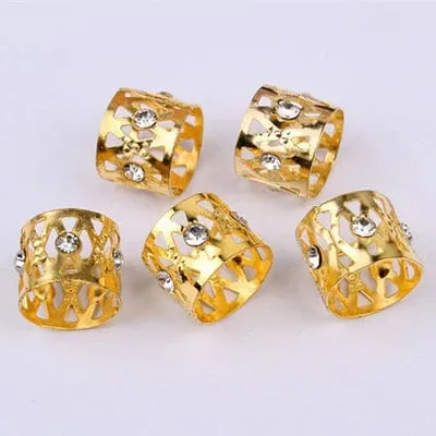 Dreamfix - Bagues pour Cheveux "Rhinestone" - 24 pcs