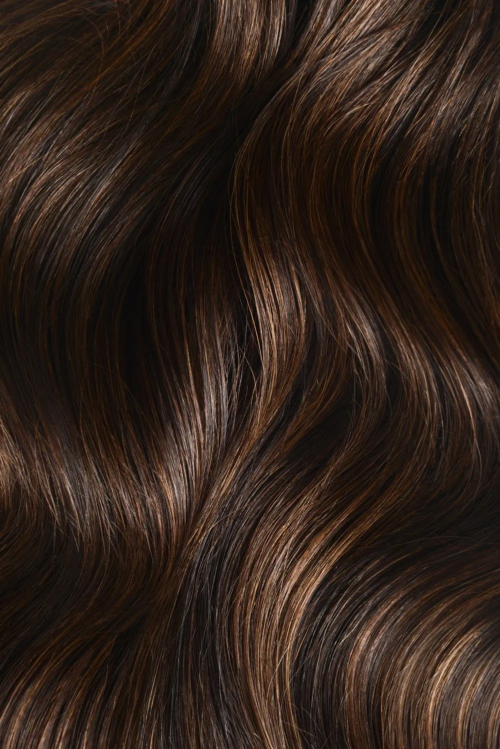 Espresso Melt (#2/4/6) Double Wefted Full Head Clip In Hair Extensions