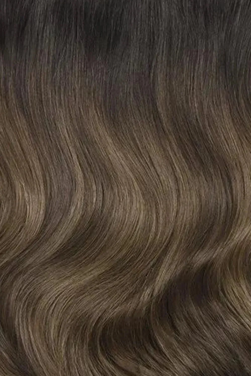 Espresso Melt Balayage Quad Weft Clip In One Piece Hair Extensions