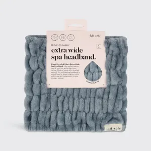 Extra Wide Spa Headband - Misty Blue