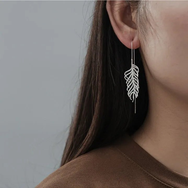 Fern Leaves Drop Earrings