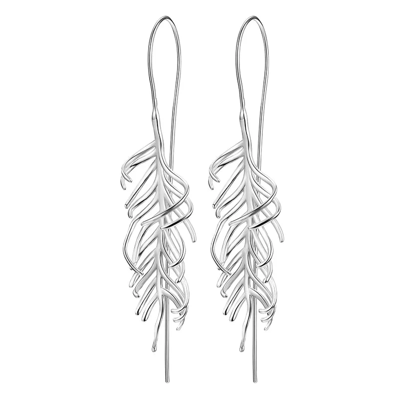 Fern Leaves Drop Earrings