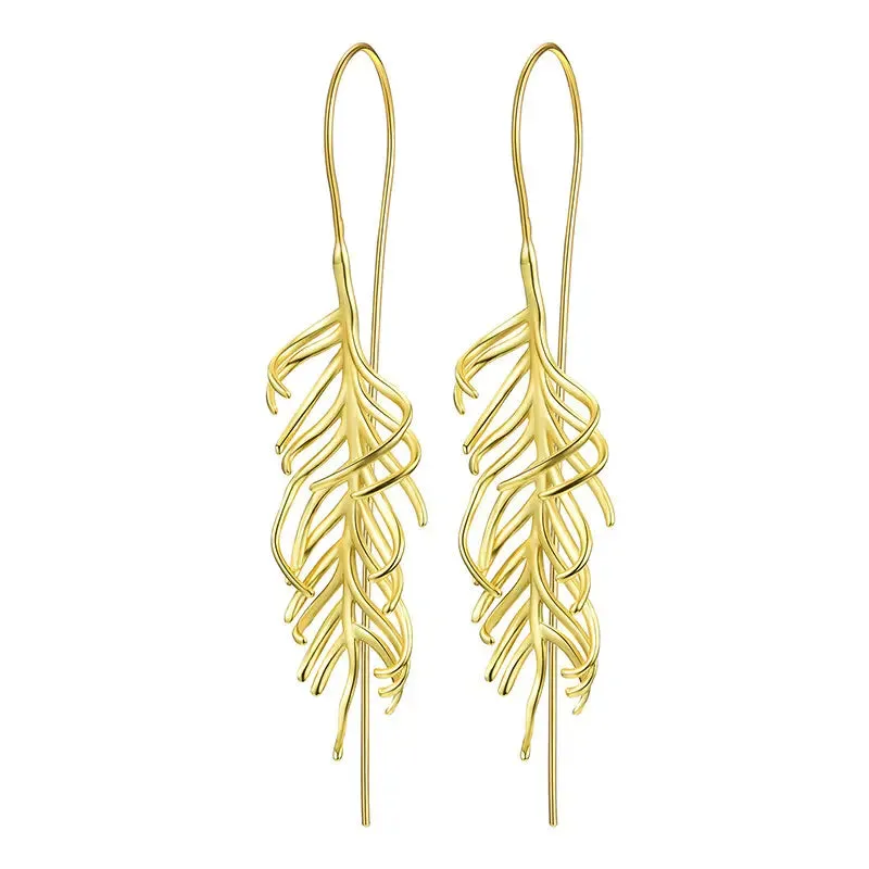 Fern Leaves Drop Earrings