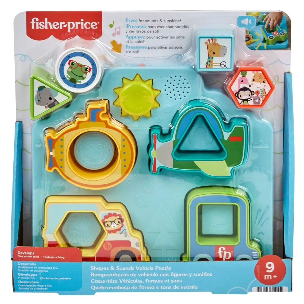 Fisher Price Shapes and Sounds Vehicle Puzzle