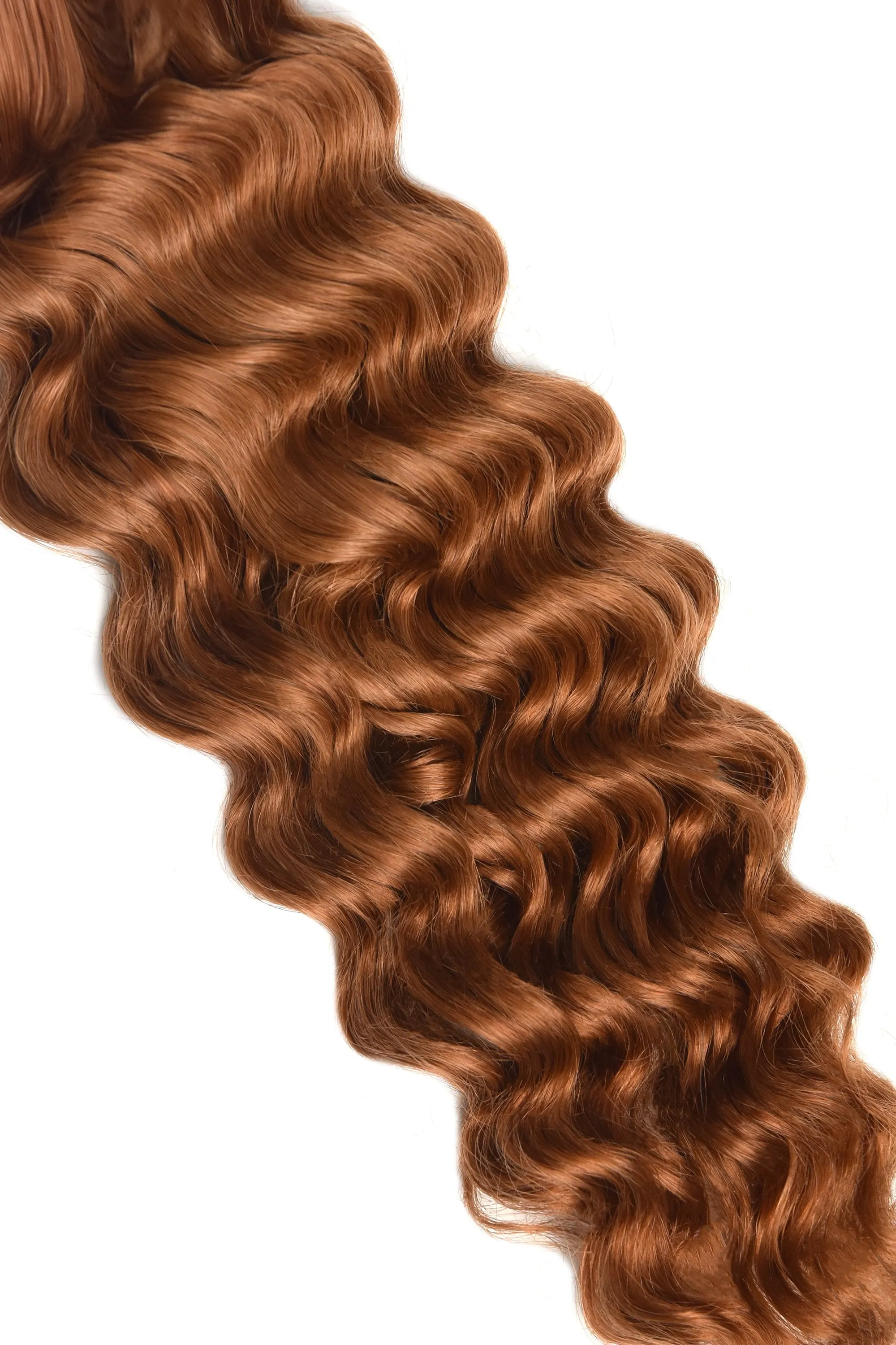 Flaming Ginger (#350) Curly Clip In Hair Extensions