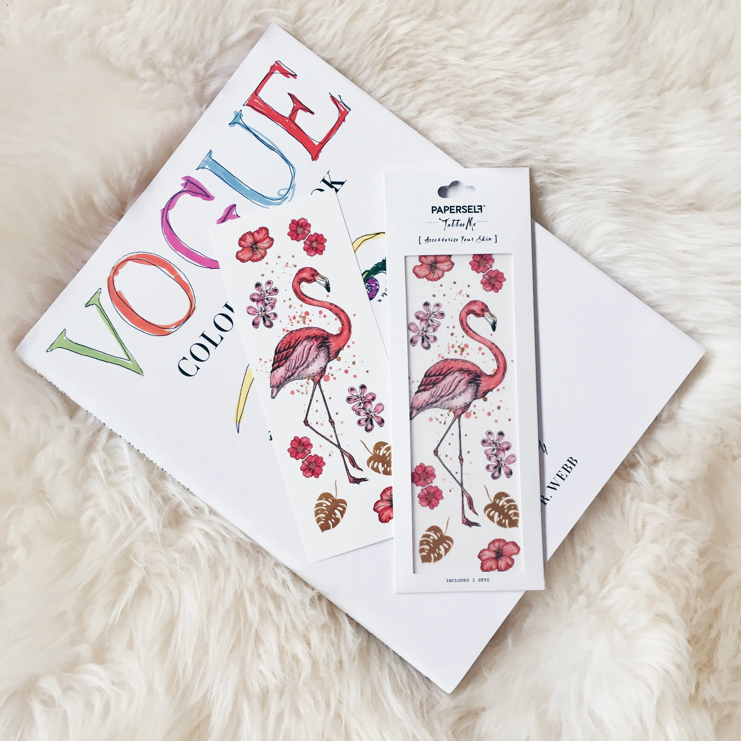 Flamingo Temporary Tattoo