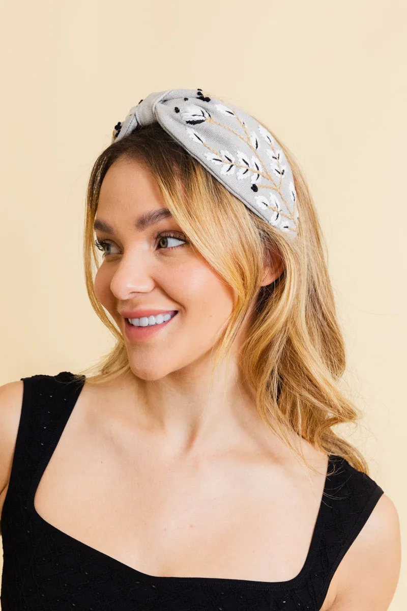 Floral Fun Monochrome Headband