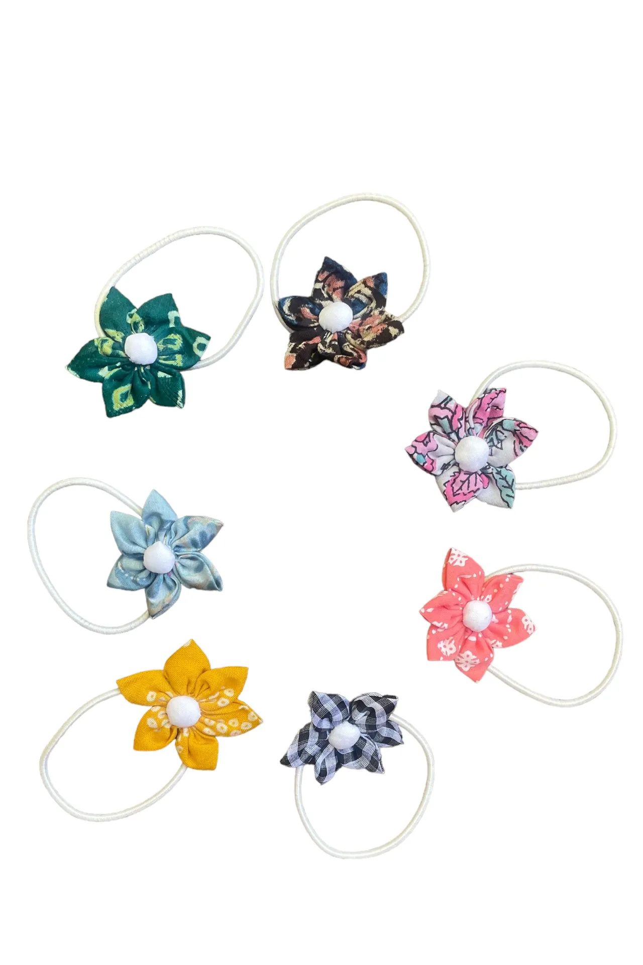 Flower Hair Ties