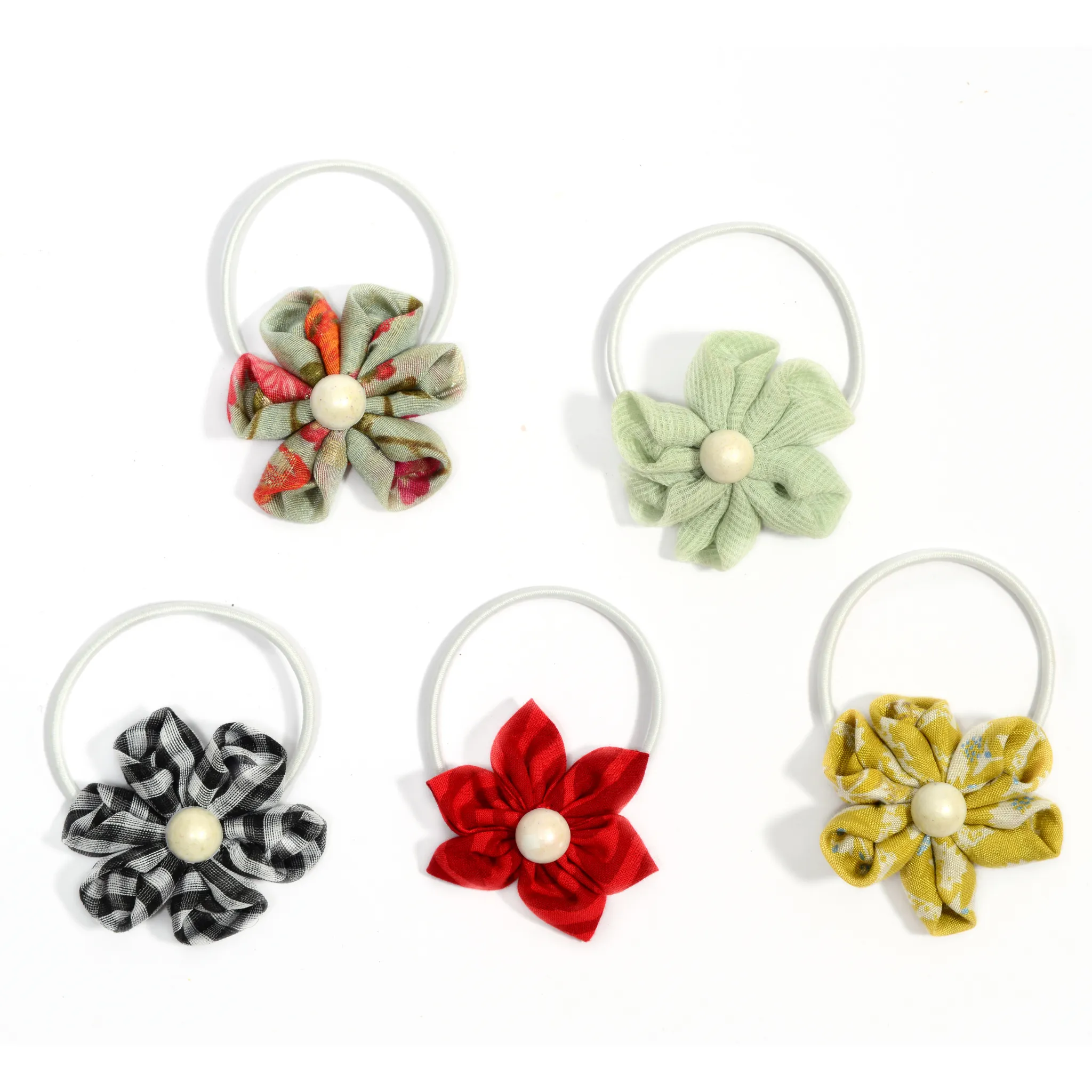Flower Hair Ties