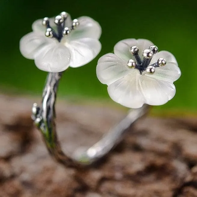 Flower in the Rain Vintage Ring