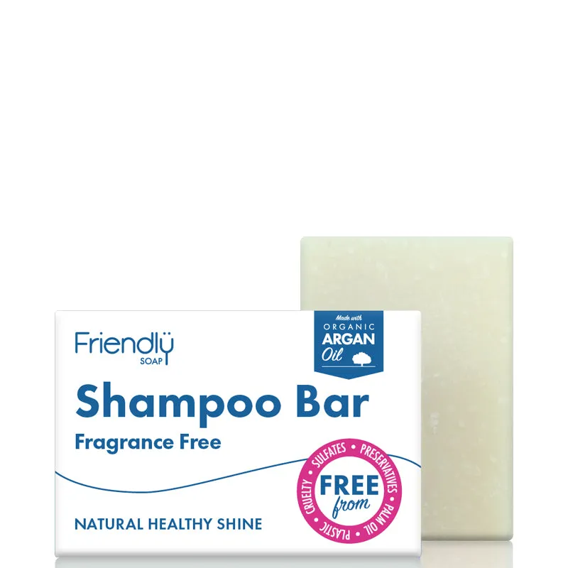 Friendly Soap Shampoo Bar Fragrance Free 95g