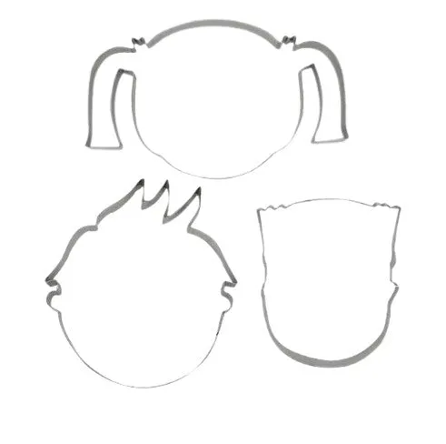 Fun Faces x 3 Cookie Cutters
