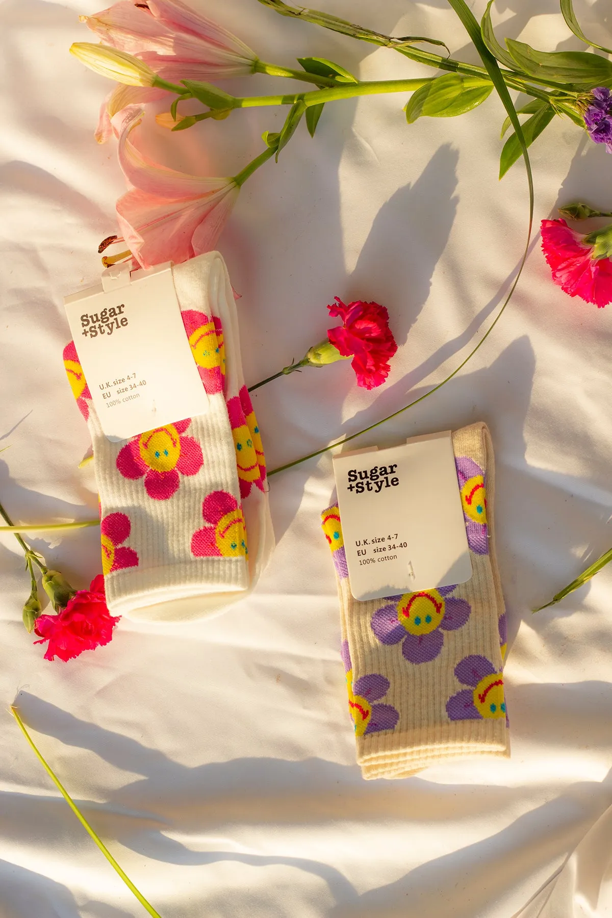Fun Flower Socks